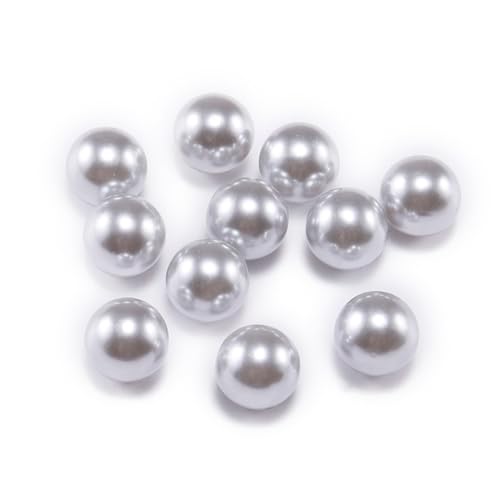 Wambere 100 Stück 10mm Perlen Perlen Kunstperle Runde Perlen Glasperlen Runde Schmuckperlen lose Perlen für die Schmuckherstellung Kleidung Halsketten Armbänder DIY,Hellgrau Wambere 100 Stück 10mm Perlen Perlen Kunstperle Runde Perlen Glasperlen Runde Schmuckperlen lose Perlen für die Schmuckherstellung Kleidung Halsketten Armbänder DIY,Hellgrau von Wambere