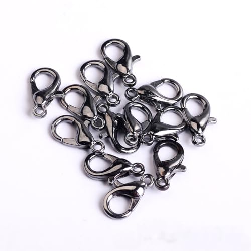 Wambere 100 Stück 10mm Schlüsselanhänger Haken,Karabinerhaken Karabinerverschluss Schlüsselketten-Clip Karabinerhaken Metal für DIY Handtasche Keychain Stecker Schmuck Platin,Schwarz Wambere 100 Stück 10mm Schlüsselanhänger Haken,Karabinerhaken Karabinerverschluss Schlüsselketten-Clip Karabinerhaken Metal für DIY Handtasche Keychain Stecker Schmuck Platin,Schwarz von Wambere