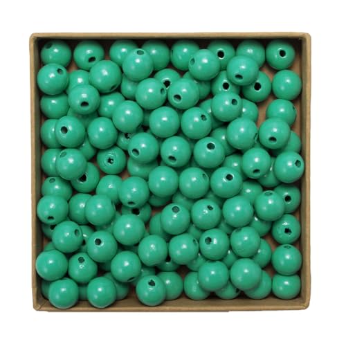 Wambere 100 Stück 14mm Bunte Holzperlen mit Loch Holzperlen Perlen aus Lotusholz, Natürliche runde Holzperlen Unbehandelte Perlen Holz für Bastelarbeiten DIY Schmuck Armband Halskette,Blau Grün Wambere 100 Stück 14mm Bunte Holzperlen mit Loch Holzperlen Perlen aus Lotusholz, Natürliche runde Holzperlen Unbehandelte Perlen Holz für Bastelarbeiten DIY Schmuck Armband Halskette,Blau Grün von Wambere