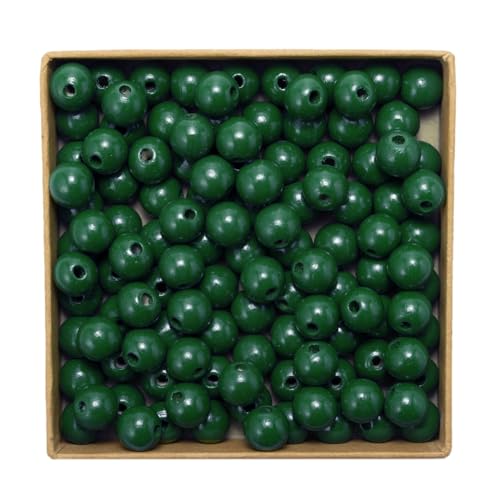 Wambere 100 Stück 14mm Bunte Holzperlen mit Loch Holzperlen Perlen aus Lotusholz, Natürliche runde Holzperlen Unbehandelte Perlen Holz für Bastelarbeiten DIY Schmuck Armband Halskette,Dunkelgrün A Wambere 100 Stück 14mm Bunte Holzperlen mit Loch Holzperlen Perlen aus Lotusholz, Natürliche runde Holzperlen Unbehandelte Perlen Holz für Bastelarbeiten DIY Schmuck Armband Halskette,Dunkelgrün A von Wambere