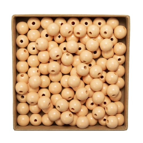 Wambere 100 Stück 14mm Bunte Holzperlen mit Loch Holzperlen Perlen aus Lotusholz, Natürliche runde Holzperlen Unbehandelte Perlen Holz für Bastelarbeiten DIY Schmuck Armband Halskette,Rosagelb Wambere 100 Stück 14mm Bunte Holzperlen mit Loch Holzperlen Perlen aus Lotusholz, Natürliche runde Holzperlen Unbehandelte Perlen Holz für Bastelarbeiten DIY Schmuck Armband Halskette,Rosagelb von Wambere