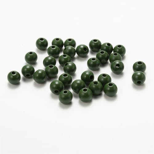 Wambere 100 Stück Durchmesser 12mm Bunte Holzperlen Runde Holzperlen Bastelnperlen zum Auffädeln Verstreute Perlen Hölzerne Perlen mit Loch für DIY Armbänder Halsketten Schmuckherstellung,Dunkelgrün Wambere 100 Stück Durchmesser 12mm Bunte Holzperlen Runde Holzperlen Bastelnperlen zum Auffädeln Verstreute Perlen Hölzerne Perlen mit Loch für DIY Armbänder Halsketten Schmuckherstellung,Dunkelgrün von Wambere