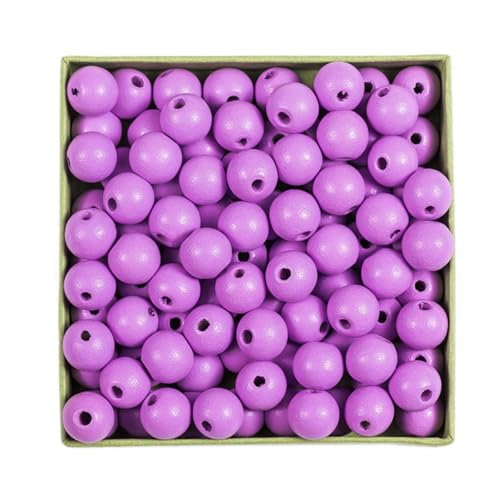 Wambere 100 Stück Durchmesser 16mm Bunte Holzperlen Runde Holzperlen Bastelnperlen zum Auffädeln Verstreute Perlen Hölzerne Perlen mit Loch für DIY Halsketten Armbänder Schmuckherstellung,Helles Lila Wambere 100 Stück Durchmesser 16mm Bunte Holzperlen Runde Holzperlen Bastelnperlen zum Auffädeln Verstreute Perlen Hölzerne Perlen mit Loch für DIY Halsketten Armbänder Schmuckherstellung,Helles Lila von Wambere