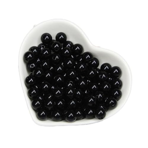 Wambere 1000 Stück Durchmesser 6mm Runden Perlen Zum Auffädeln Bastelnperlen Acryl Perlen Verstreute Perlen für DIY Ohrringe Armbänder Halsketten Schmuckherstellung und Accessoires Schwarz Wambere 1000 Stück Durchmesser 6mm Runden Perlen Zum Auffädeln Bastelnperlen Acryl Perlen Verstreute Perlen für DIY Ohrringe Armbänder Halsketten Schmuckherstellung und Accessoires Schwarz von Wambere