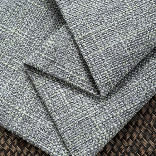 Wambere 100x148cm Dekostoff Vliesstoff Nähen Möbelstoff Baumwollstoff Grob Gewebter Polsterstoff Möbelstoffe Meterware,Bezugsstoff für Sofa,Sessel,Kissen,DIY Handgefertigte Nähen Stoff,Grau Grün Wambere 100x148cm Dekostoff Vliesstoff Nähen Möbelstoff Baumwollstoff Grob Gewebter Polsterstoff Möbelstoffe Meterware,Bezugsstoff für Sofa,Sessel,Kissen,DIY Handgefertigte Nähen Stoff,Grau Grün von Wambere