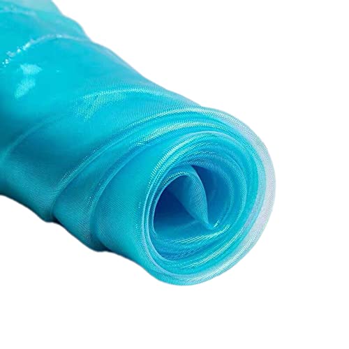 Wambere 150cmx3m Organza Stoffe,Glanz Satin Modestoff Dekostoff Kostümstoff Stoffe zum Nähen Meterware Dekorieren,Brautschleiern Hochzeitskleid Tischläufer Hochzeit Geburtstag Party Deko,Blau Wambere 150cmx3m Organza Stoffe,Glanz Satin Modestoff Dekostoff Kostümstoff Stoffe zum Nähen Meterware Dekorieren,Brautschleiern Hochzeitskleid Tischläufer Hochzeit Geburtstag Party Deko,Blau von Wambere