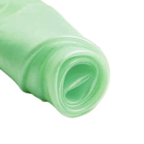 Wambere 150cmx3m Organza Stoffe,Glanz Satin Modestoff Dekostoff Kostümstoff Stoffe zum Nähen Meterware Dekorieren,Brautschleiern Hochzeitskleid Tischläufer Hochzeit Geburtstag Party Deko,Grün Wambere 150cmx3m Organza Stoffe,Glanz Satin Modestoff Dekostoff Kostümstoff Stoffe zum Nähen Meterware Dekorieren,Brautschleiern Hochzeitskleid Tischläufer Hochzeit Geburtstag Party Deko,Grün von Wambere