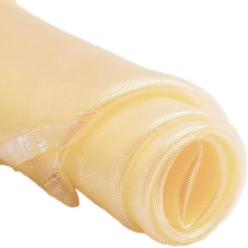 Wambere 150cmx5m Organza Stoffe,Glanz Satin Modestoff Dekostoff Kostümstoff Stoffe zum Nähen Meterware Dekorieren,Brautschleiern Hochzeitskleid Tischläufer Hochzeit Geburtstag Party Deko,Gold Wambere 150cmx5m Organza Stoffe,Glanz Satin Modestoff Dekostoff Kostümstoff Stoffe zum Nähen Meterware Dekorieren,Brautschleiern Hochzeitskleid Tischläufer Hochzeit Geburtstag Party Deko,Gold von Wambere