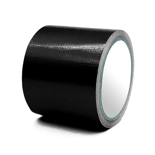 Wambere 2 Rollen 5cm x 7,5m PVC Planenband Zelt Klebeband Gewebeplanen Reparaturklebeband Planenflicken Planenreparaturklebeband für Markise Abdeckplane Pavillon Awning Zelt Zubehör,Schwarz von Wambere