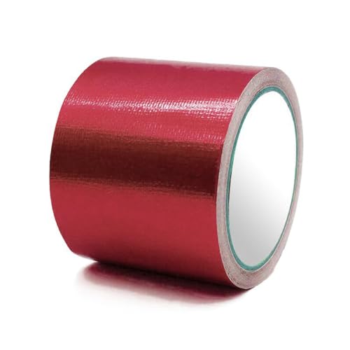 Wambere 2 Rollen 8cm x 7,5m PVC Planenband Zelt Klebeband Gewebeplanen Reparaturklebeband Planenflicken Planenreparaturklebeband für Markise Abdeckplane Pavillon Awning Zelt Zubehör,Rot von Wambere
