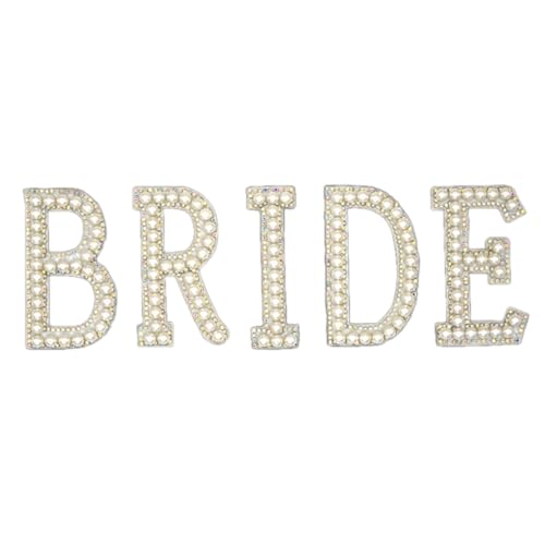 Wambere 2 Sätze Weiß Buchstaben zum Aufbügeln Aufnäher,Bride-Stoffaufnäher mit Buchstabenperlen und Strasssteinen,Patches Zum Aufbügeln Set,für DIY Nähen Kunsthandwerk Kleidungsdekoration,7.8cm Wambere 2 Sätze Weiß Buchstaben zum Aufbügeln Aufnäher,Bride-Stoffaufnäher mit Buchstabenperlen und Strasssteinen,Patches Zum Aufbügeln Set,für DIY Nähen Kunsthandwerk Kleidungsdekoration,7.8cm von Wambere