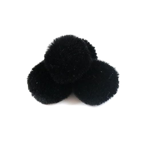 Wambere 20 Stück 8cm Pompons zum Basteln,Pompon Kunstfell Bommel Plüschbälle mit Elastischer Schlaufe,für DIY Kunsthandwerk Haarschmuck Hochzeiten Geburtstage Weihnachten Dekorationen,Schwarz Wambere 20 Stück 8cm Pompons zum Basteln,Pompon Kunstfell Bommel Plüschbälle mit Elastischer Schlaufe,für DIY Kunsthandwerk Haarschmuck Hochzeiten Geburtstage Weihnachten Dekorationen,Schwarz von Wambere