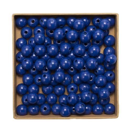 Wambere 200 Stück 14mm Bunte Holzperlen mit Loch Holzperlen Perlen aus Lotusholz, Natürliche runde Holzperlen Unbehandelte Perlen Holz für Bastelarbeiten DIY Schmuck Armband Halskette,Dunkelblau A Wambere 200 Stück 14mm Bunte Holzperlen mit Loch Holzperlen Perlen aus Lotusholz, Natürliche runde Holzperlen Unbehandelte Perlen Holz für Bastelarbeiten DIY Schmuck Armband Halskette,Dunkelblau A von Wambere