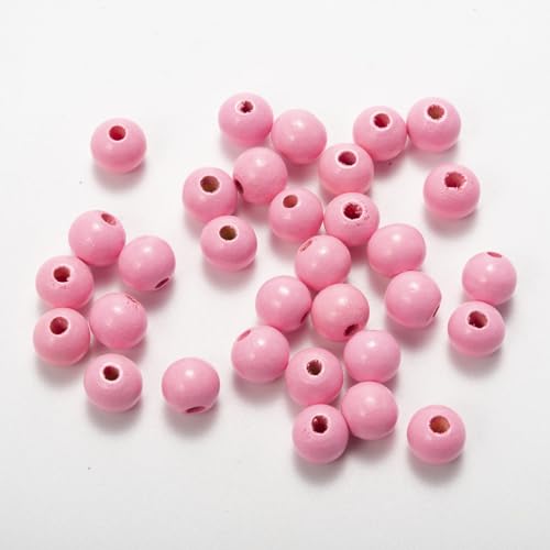 Wambere 200 Stück Durchmesser 12mm Bunte Holzperlen Runde Holzperlen Bastelnperlen zum Auffädeln Verstreute Perlen Hölzerne Perlen mit Loch für DIY Armbänder Halsketten Schmuckherstellung,Rosa Wambere 200 Stück Durchmesser 12mm Bunte Holzperlen Runde Holzperlen Bastelnperlen zum Auffädeln Verstreute Perlen Hölzerne Perlen mit Loch für DIY Armbänder Halsketten Schmuckherstellung,Rosa von Wambere