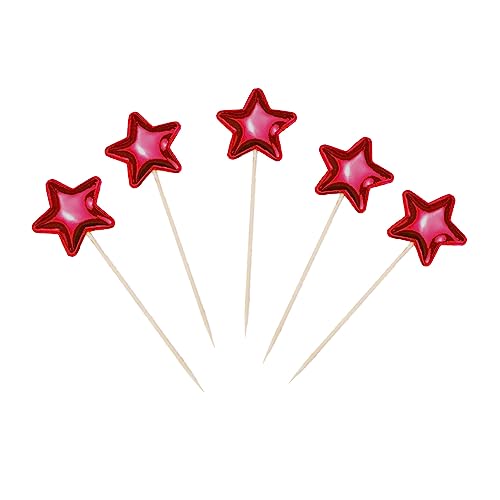Wambere 200 Stück PU Geburtstagskuchendekoration,Kucheneinsatz Kuchen Topper Geburtstag Kuchendeko Geburtstag Tortendeko Geburtstag,für Dekorieren von Kuchen, Cupcakes, Desserts,Rotes Pentagramm Wambere 200 Stück PU Geburtstagskuchendekoration,Kucheneinsatz Kuchen Topper Geburtstag Kuchendeko Geburtstag Tortendeko Geburtstag,für Dekorieren von Kuchen, Cupcakes, Desserts,Rotes Pentagramm von Wambere