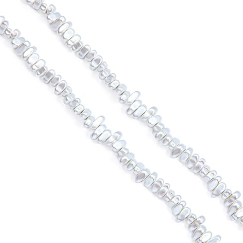 Wambere 220 Stück Quadratisch,5-10mm Galvanisieren Glasperlen Perlen Glasperlen Unregelmäßige Formen Handperlen für Ohrringe, Halsketten Schmuckherstellung DIY Handwerk,Silber Wambere 220 Stück Quadratisch,5-10mm Galvanisieren Glasperlen Perlen Glasperlen Unregelmäßige Formen Handperlen für Ohrringe, Halsketten Schmuckherstellung DIY Handwerk,Silber von Wambere