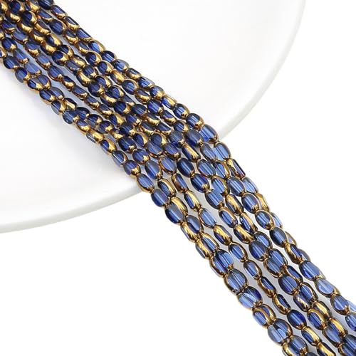 Wambere 3 Spieß Oval 4x6mm Perlen,Mini Glasperlen DIY Perlen zum Auffädeln mit für Geschenkidee Armbänder, Perlen zum Auffädeln für Weihnachten Geburtstage Armband Armbänder Schmuckherstellung Saphir Wambere 3 Spieß Oval 4x6mm Perlen,Mini Glasperlen DIY Perlen zum Auffädeln mit für Geschenkidee Armbänder, Perlen zum Auffädeln für Weihnachten Geburtstage Armband Armbänder Schmuckherstellung Saphir von Wambere