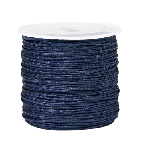 Wambere 3 x 45m Durchmesser 0.8 mm Nylonschnur Geflochtene Faden Beading String Seidenschnur Armband Schnur Nylonfaden Armbandlinie Handstrickschnur für Geflochtenes Armbänder DIY Handwerk,Marineblau Wambere 3 x 45m Durchmesser 0.8 mm Nylonschnur Geflochtene Faden Beading String Seidenschnur Armband Schnur Nylonfaden Armbandlinie Handstrickschnur für Geflochtenes Armbänder DIY Handwerk,Marineblau von Wambere