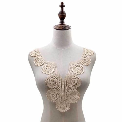 Wambere 4 Stück Spitzenapplikation,Spitzenkragen Stickerei Applikation Spitze Kragen Blume Spitze Patches Nähen Spitze Stoff für DIY Bräute Kleid Applikation Spitze Kleid Zubehör,Cremefarben Wambere 4 Stück Spitzenapplikation,Spitzenkragen Stickerei Applikation Spitze Kragen Blume Spitze Patches Nähen Spitze Stoff für DIY Bräute Kleid Applikation Spitze Kleid Zubehör,Cremefarben von Wambere