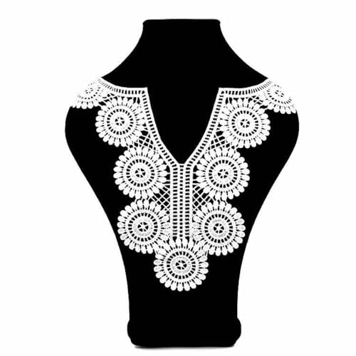 Wambere 4 Stück Spitzenapplikation,Spitzenkragen Stickerei Applikation Spitze Kragen Blume Spitze Patches Nähen Spitze Stoff für DIY Bräute Kleid Applikation Spitze Kleid Zubehör,Weiß Wambere 4 Stück Spitzenapplikation,Spitzenkragen Stickerei Applikation Spitze Kragen Blume Spitze Patches Nähen Spitze Stoff für DIY Bräute Kleid Applikation Spitze Kleid Zubehör,Weiß von Wambere