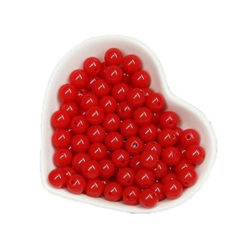 Wambere 400 Stück Durchmesser 6mm Runden Perlen Zum Auffädeln Bastelnperlen Acryl Perlen Verstreute Perlen für DIY Ohrringe Armbänder Halsketten Schmuckherstellung und Accessoires Rot Wambere 400 Stück Durchmesser 6mm Runden Perlen Zum Auffädeln Bastelnperlen Acryl Perlen Verstreute Perlen für DIY Ohrringe Armbänder Halsketten Schmuckherstellung und Accessoires Rot von Wambere