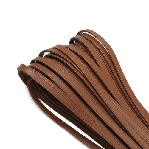 Wambere 4m Breit 10mm Auto Innenverkleidung Streifen Car Line Lederstreifen Doppelseitig Auto Zierleisten Lederbänder Universal Auto Innenraum Line Lederband Gepäckzubehör für DIY Basteln,Khaki von Wambere