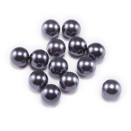 Wambere 50 Stück 14mm Perlen Perlen Kunstperle Runde Perlen Glasperlen Runde Schmuckperlen lose Perlen für die Schmuckherstellung Kleidung Halsketten Armbänder DIY,Grau Wambere 50 Stück 14mm Perlen Perlen Kunstperle Runde Perlen Glasperlen Runde Schmuckperlen lose Perlen für die Schmuckherstellung Kleidung Halsketten Armbänder DIY,Grau von Wambere