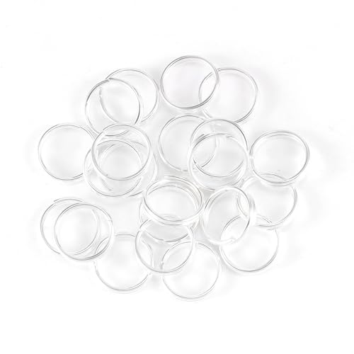 Wambere 50 Stück 16mm Schlüsselringe Schlüsselring,DIY Schlüsselanhänger Zubehör Runde Schlüsselringe kleine Metallringe,Verbindungsstücke für Schmuck Schlüssel Halsketten Armbänder,Silber von Wambere
