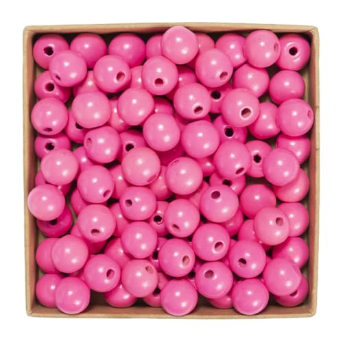 Wambere 50 Stück Durchmesser 16mm Bunte Holzperlen Runde Holzperlen Bastelnperlen zum Auffädeln Verstreute Perlen Hölzerne Perlen mit Loch für DIY Halsketten Armbänder Schmuckherstellung,Dunkelpink Wambere 50 Stück Durchmesser 16mm Bunte Holzperlen Runde Holzperlen Bastelnperlen zum Auffädeln Verstreute Perlen Hölzerne Perlen mit Loch für DIY Halsketten Armbänder Schmuckherstellung,Dunkelpink von Wambere