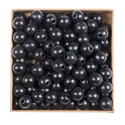 Wambere 50 Stück Durchmesser 16mm Bunte Holzperlen Runde Holzperlen Bastelnperlen zum Auffädeln Verstreute Perlen Hölzerne Perlen mit Loch für DIY Halsketten Armbänder Schmuckherstellung,Schwarz Wambere 50 Stück Durchmesser 16mm Bunte Holzperlen Runde Holzperlen Bastelnperlen zum Auffädeln Verstreute Perlen Hölzerne Perlen mit Loch für DIY Halsketten Armbänder Schmuckherstellung,Schwarz von Wambere