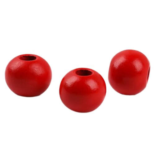 Wambere 50 Stück Durchmesser 20mm Bunte Holzperlen Runde Holzperlen Bastelnperlen zum Auffädeln Verstreute Perlen Hölzerne Perlen mit 7 mm Lochdurchmesser für DIY Armbänder Halsketten,Rot Wambere 50 Stück Durchmesser 20mm Bunte Holzperlen Runde Holzperlen Bastelnperlen zum Auffädeln Verstreute Perlen Hölzerne Perlen mit 7 mm Lochdurchmesser für DIY Armbänder Halsketten,Rot von Wambere