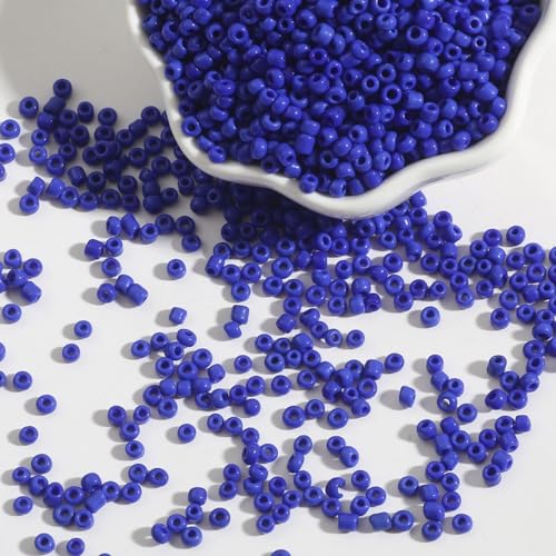 Wambere 500 Stück 3mm Bunte Glasperln,Armbänder Machen Glasperlen Geschenkidee Perlen Kleine Perlen zum Auffädeln für Kinder Weihnachten Feiertage Ketten Ringe Handykette Kit,Königsblau Wambere 500 Stück 3mm Bunte Glasperln,Armbänder Machen Glasperlen Geschenkidee Perlen Kleine Perlen zum Auffädeln für Kinder Weihnachten Feiertage Ketten Ringe Handykette Kit,Königsblau von Wambere