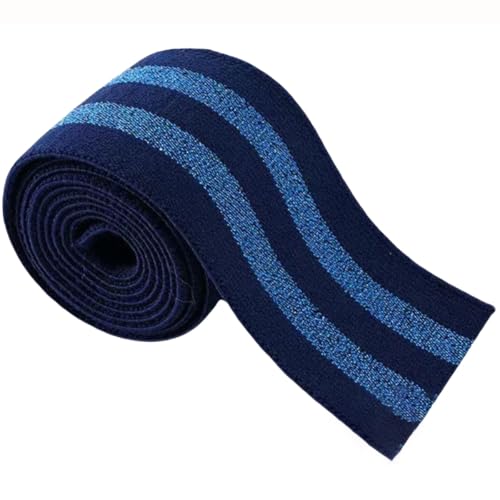 Wambere 5mx5cm,Gummiband Stretchbandbesatz Elastic-Band Gestreift Flaches Elastisches Gummiband Stretch Strickband Taillenband für Heimwerker Taillenbänder Kleidungsstücke Accessoires,Blau Blau,5m Wambere 5mx5cm,Gummiband Stretchbandbesatz Elastic-Band Gestreift Flaches Elastisches Gummiband Stretch Strickband Taillenband für Heimwerker Taillenbänder Kleidungsstücke Accessoires,Blau Blau,5m von Wambere