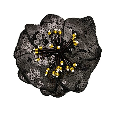 Wambere 8 Stück Blumen Patches, Applikationen zum Aufnähen, Aufnäher Patches DIY-Zubehör für Jeans, Jacken, Kinderbekleidung, Tasche, Mützen,bestickte Aufnäher,Pailletten Stickerei Applique,Schwarz Wambere 8 Stück Blumen Patches, Applikationen zum Aufnähen, Aufnäher Patches DIY-Zubehör für Jeans, Jacken, Kinderbekleidung, Tasche, Mützen,bestickte Aufnäher,Pailletten Stickerei Applique,Schwarz von Wambere