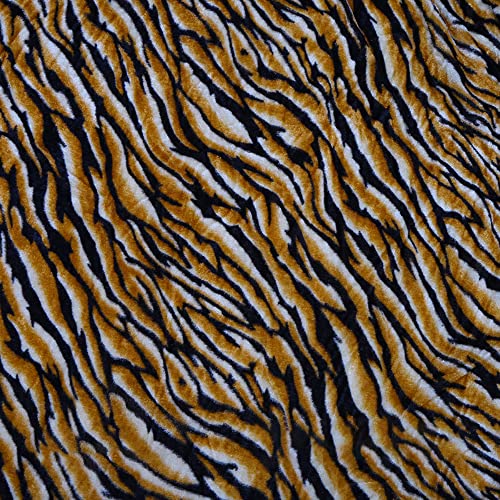 Wambere Fellimitat Stoff - Meterware,Nachahmung von Tierfellen,Tigerdruck,Leopardenmuster,Goldener Samt Plüschstoff Kurzer Wollstoff,zum Nähen von Bekleidung und Dekorationen jeder Art,150cmx100cm Wambere Fellimitat Stoff - Meterware,Nachahmung von Tierfellen,Tigerdruck,Leopardenmuster,Goldener Samt Plüschstoff Kurzer Wollstoff,zum Nähen von Bekleidung und Dekorationen jeder Art,150cmx100cm von Wambere