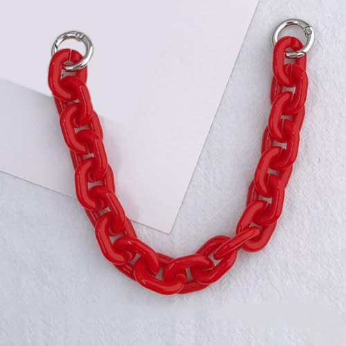 Wambere Handykette Universal, Bunte Perlen Handy Lanyard Perlen Handykette Handyhülle Anhänger Telefon Kette Handgelenkschlaufe Schlüsselbund Anti Verlorene Handy Schmuck,Rot von Wambere