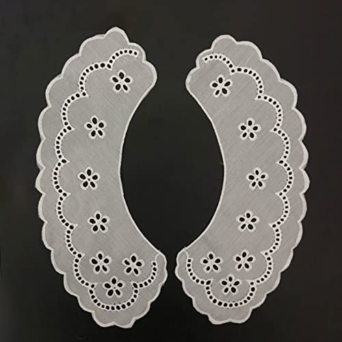 Wambere Spitze Kragen Stickerei Ausschnitt Spitzenkragen Einsatzkragen Kragen Verzieren Spitze Applique Patch Lace Trim für Kleid DIY Handarbeit,abnehmbare Spitze, Chiffon, falscher Kragen,Weiß A Wambere Spitze Kragen Stickerei Ausschnitt Spitzenkragen Einsatzkragen Kragen Verzieren Spitze Applique Patch Lace Trim für Kleid DIY Handarbeit,abnehmbare Spitze, Chiffon, falscher Kragen,Weiß A von Wambere