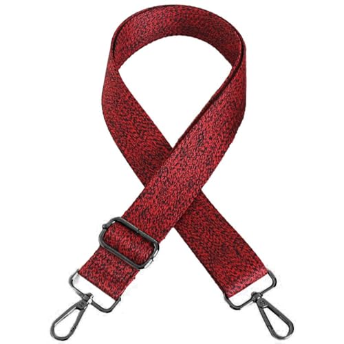 Wambere Taschengurt Breit 3,8cm Schultergurt mit Karabiner Verstellbarer Schultergurt Länge 78-140cm Ersatz Schulterriemen für Handtaschen für DIY Taschenzubehör Umhängetaschen,Pistolenschnalle,Rot Wambere Taschengurt Breit 3,8cm Schultergurt mit Karabiner Verstellbarer Schultergurt Länge 78-140cm Ersatz Schulterriemen für Handtaschen für DIY Taschenzubehör Umhängetaschen,Pistolenschnalle,Rot von Wambere