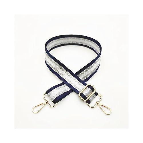 Wambere Verstellbarer Schultergurt Länge 80-130cm, 3.8cm Breiter Taschengurt,Ersatz Gurt für Handtaschen,Schulterriemen mit Karabiner,DIY Taschenzubehör,für Umhängetaschen,Dunkelblaue Goldschnalle Wambere Verstellbarer Schultergurt Länge 80-130cm, 3.8cm Breiter Taschengurt,Ersatz Gurt für Handtaschen,Schulterriemen mit Karabiner,DIY Taschenzubehör,für Umhängetaschen,Dunkelblaue Goldschnalle von Wambere