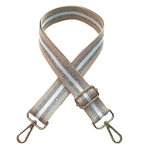 Wambere Verstellbarer Schultergurt Länge 80-130cm, 3.8cm Breiter Taschengurt,Ersatz Gurt für Handtaschen,Schulterriemen mit Karabiner,DIY Taschenzubehör,für Umhängetaschen,Khaki Goldschnalle Wambere Verstellbarer Schultergurt Länge 80-130cm, 3.8cm Breiter Taschengurt,Ersatz Gurt für Handtaschen,Schulterriemen mit Karabiner,DIY Taschenzubehör,für Umhängetaschen,Khaki Goldschnalle von Wambere