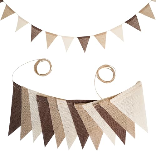 Wimpelkette Leinen Wimpelkette,3,6M Wimpel Girlande 12 Stück Wimpeln,Wimpelkette Outdoor,Dekorative Hängefahne für Hochzeit Geburtstag Karneval Party Festival Fotohintergrund,Kaffee Wimpelkette Leinen Wimpelkette,3,6M Wimpel Girlande 12 Stück Wimpeln,Wimpelkette Outdoor,Dekorative Hängefahne für Hochzeit Geburtstag Karneval Party Festival Fotohintergrund,Kaffee von Wambere