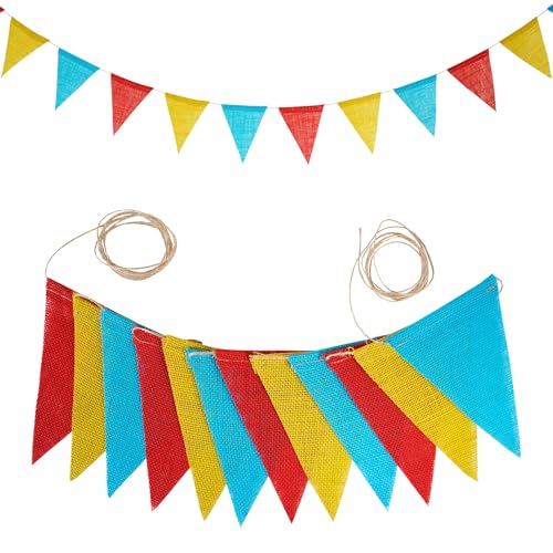 Wimpelkette Leinen Wimpelkette,3,6M Wimpel Girlande 12 Stück Wimpeln,Wimpelkette Outdoor,Dekorative Hängefahne für Hochzeit Geburtstag Karneval Party Festival Fotohintergrund,Rot Gelb Grün Wimpelkette Leinen Wimpelkette,3,6M Wimpel Girlande 12 Stück Wimpeln,Wimpelkette Outdoor,Dekorative Hängefahne für Hochzeit Geburtstag Karneval Party Festival Fotohintergrund,Rot Gelb Grün von Wambere