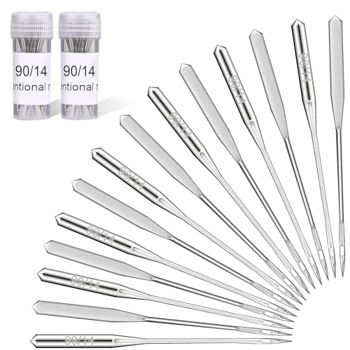 Wamkon 20 Stücke Nähmaschine Nadel Set, 90/14 Nähen Maschine Nadeln mit Anleitung, Universal Nähmaschine Nadeln Set für Haushalt Nähen Wamkon 20 Stücke Nähmaschine Nadel Set, 90/14 Nähen Maschine Nadeln mit Anleitung, Universal Nähmaschine Nadeln Set für Haushalt Nähen von Wamkon