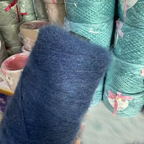1 Regiment von 500 g Wolle, Mohair, feiner Faden, weich, nicht gebunden, junges Mohair, handgestrickt, Herbst- und Winterwolle 1 Regiment von 500 g Wolle, Mohair, feiner Faden, weich, nicht gebunden, junges Mohair, handgestrickt, Herbst- und Winterwolle von WanMing