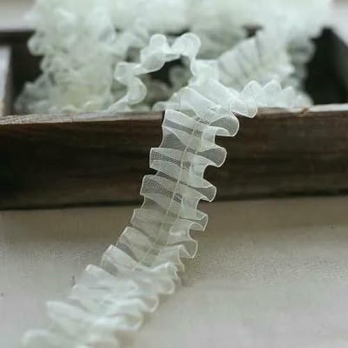 40 Yards Organza Spitze Rüschen Kanten Plissee Mesh Trim Band DIY Nähen Hochzeit Kleid 4cm Breite 40 Yards Organza Spitze Rüschen Kanten Plissee Mesh Trim Band DIY Nähen Hochzeit Kleid 4cm Breite von WanMing