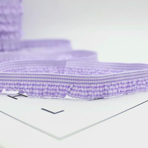 50 Yards 16mm Rüschengitter Stretch-Spitzenband Plaid Elastisches Band Für BH Unterwäsche DIY Bastelstoff Bekleidungszubehör 50 Yards 16mm Rüschengitter Stretch-Spitzenband Plaid Elastisches Band Für BH Unterwäsche DIY Bastelstoff Bekleidungszubehör von WanMing