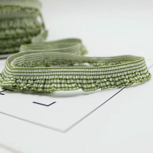 50 Yards 16mm Rüschengitter Stretch-Spitzenband Plaid Elastisches Band Für BH Unterwäsche DIY Bastelstoff Bekleidungszubehör 50 Yards 16mm Rüschengitter Stretch-Spitzenband Plaid Elastisches Band Für BH Unterwäsche DIY Bastelstoff Bekleidungszubehör von WanMing