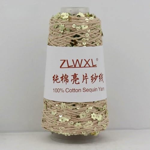 500 g, 6 mm + 3 mm, spezielles Paillettengarn, 1500 m, 100 % Baumwollgarn, DIY-Kleidungszubehör, Stoffpuppe, Strickgarn 500 g, 6 mm + 3 mm, spezielles Paillettengarn, 1500 m, 100 % Baumwollgarn, DIY-Kleidungszubehör, Stoffpuppe, Strickgarn von WanMing