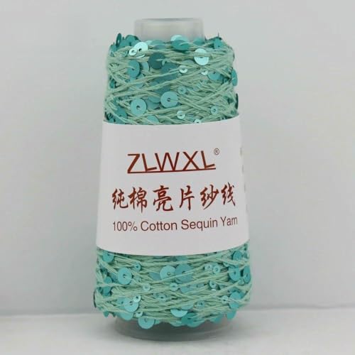 500 g, 6 mm + 3 mm, spezielles Paillettengarn, 1500 m, 100 % Baumwollgarn, DIY-Kleidungszubehör, Stoffpuppe, Strickgarn 500 g, 6 mm + 3 mm, spezielles Paillettengarn, 1500 m, 100 % Baumwollgarn, DIY-Kleidungszubehör, Stoffpuppe, Strickgarn von WanMing