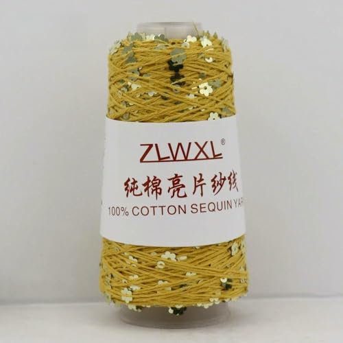 500 g, 6 mm + 3 mm, spezielles Paillettengarn, 1500 m, 100 % Baumwollgarn, DIY-Kleidungszubehör, Stoffpuppe, Strickgarn 500 g, 6 mm + 3 mm, spezielles Paillettengarn, 1500 m, 100 % Baumwollgarn, DIY-Kleidungszubehör, Stoffpuppe, Strickgarn von WanMing
